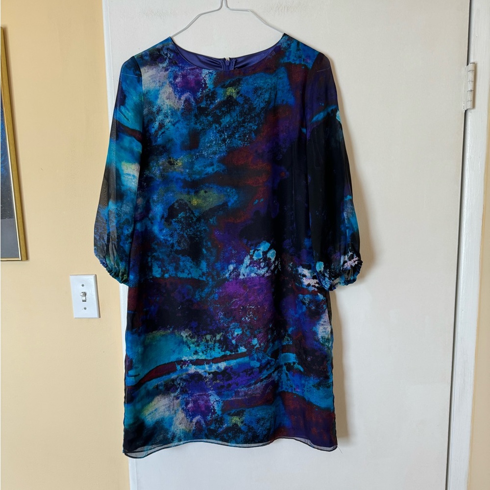 BADGLEY MISCHKA silk dress - size L - NWT
